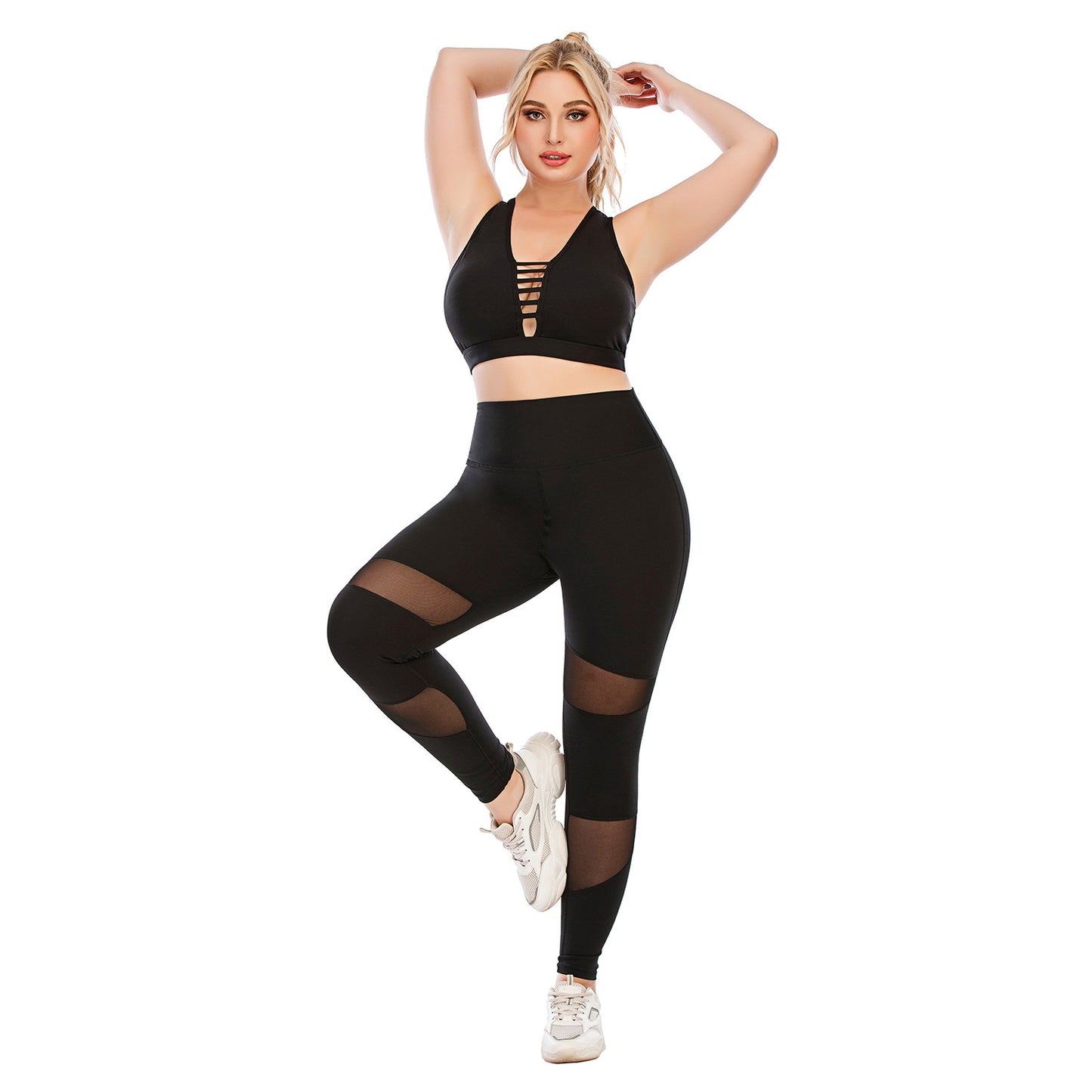 Conjunto deportivo outdoor para running y yoga (secado rápido)