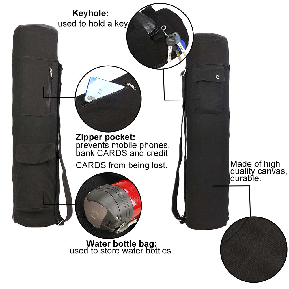 Mochila Portátil de Yoga con Compartimento para Esterilla - Impermeable y Multiusos