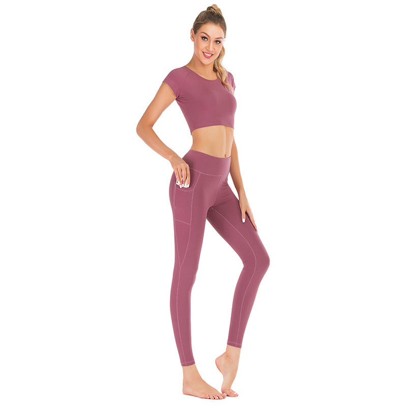 Conjunto de yoga para mujer con bolsillos