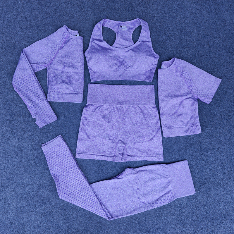 Conjunto de Yoga 5 Piezas Estilo Europeo y Americano