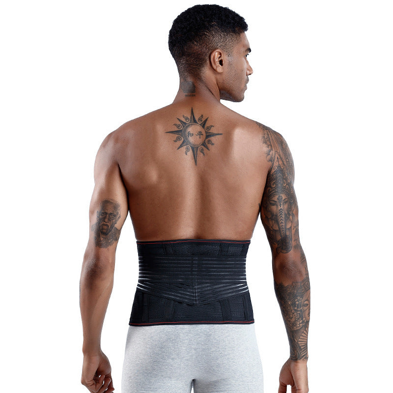 Faja lumbar deportiva con doble ajuste y varillas de soporte