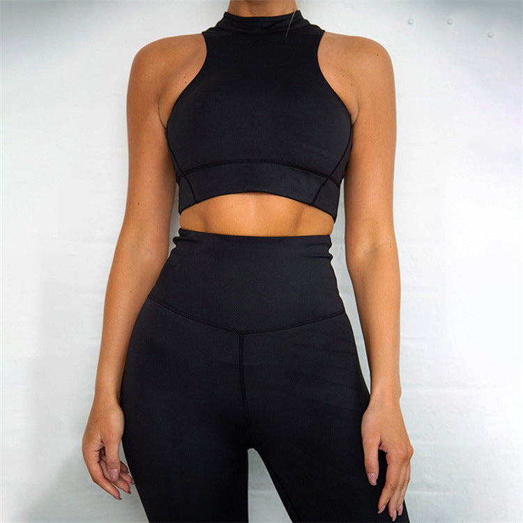 Conjunto de Yoga Deportivo Femenino Transpirable Moldeador de Abdomen