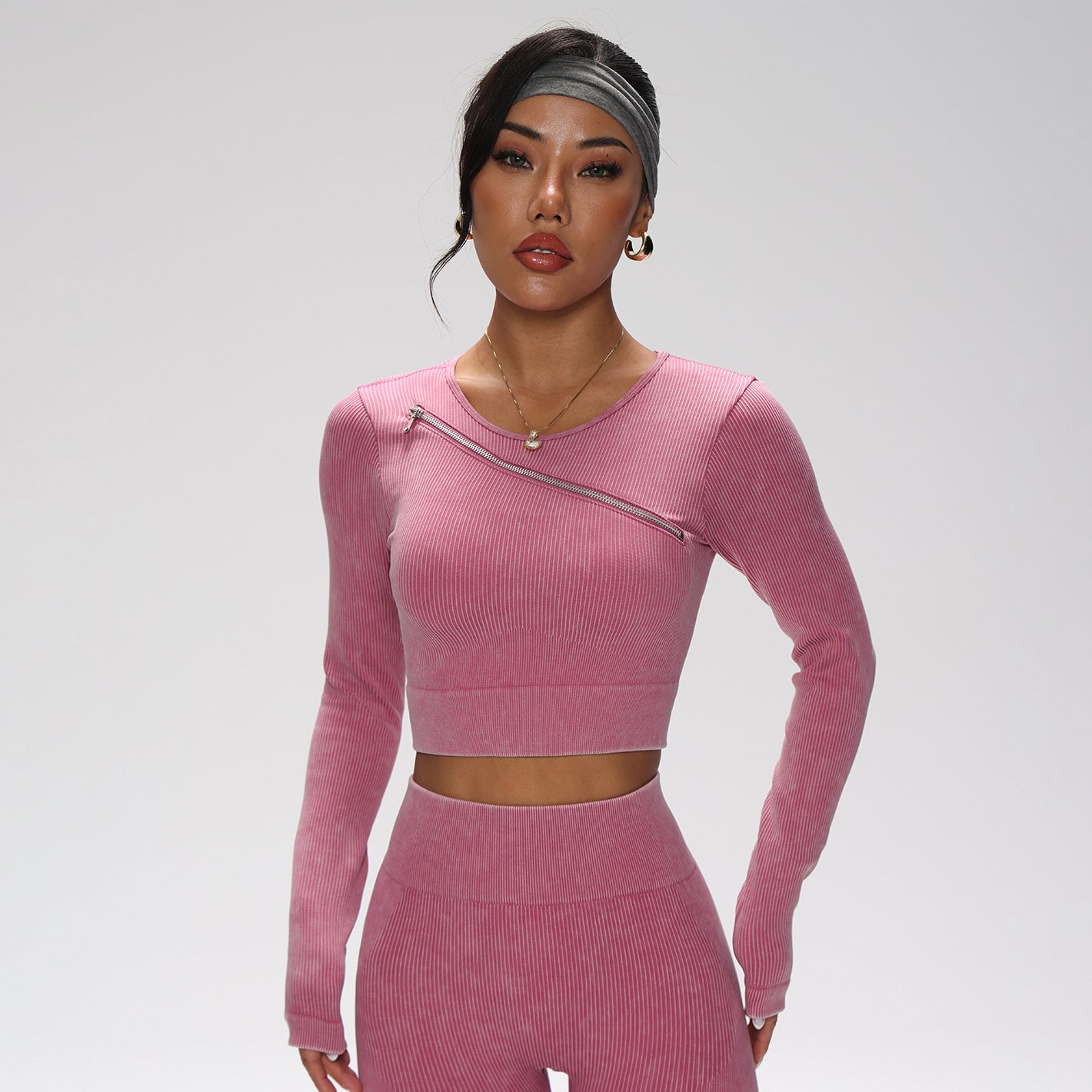 Conjunto de yoga de secado rápido: bra deportivo, chaleco, leggings