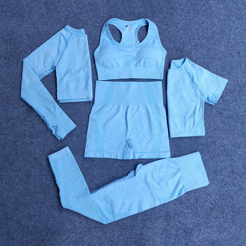 Conjunto de Yoga 5 Piezas Estilo Europeo y Americano