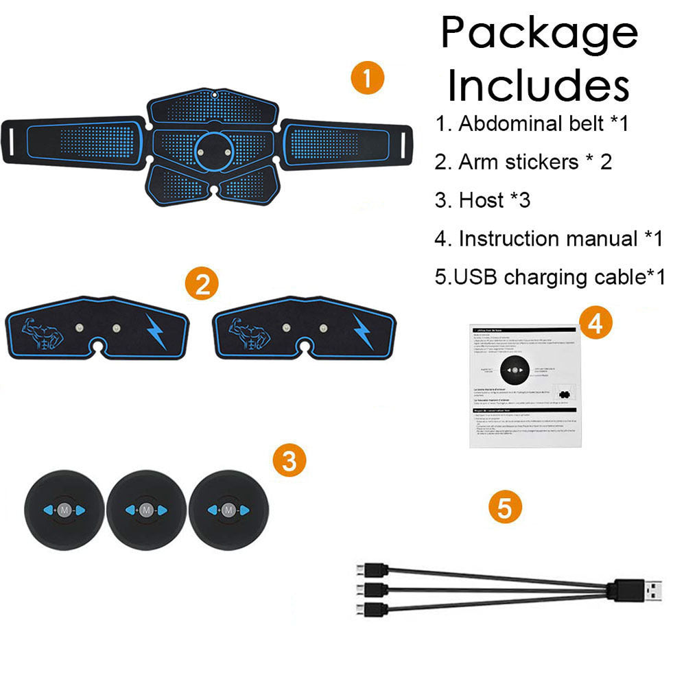 Cinturón EMS abdominal (electroestimulación) — fitness