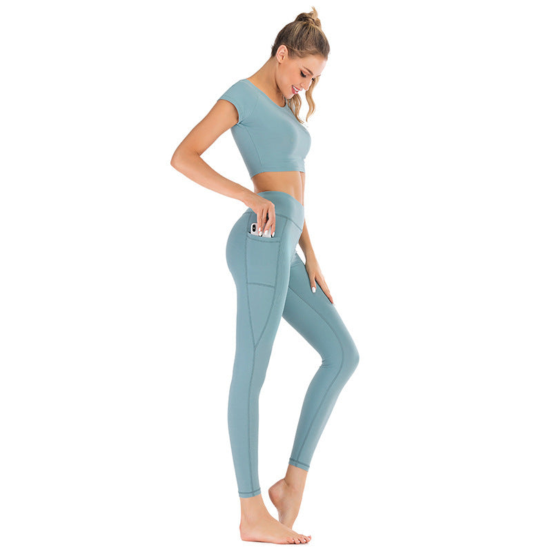 Conjunto de yoga para mujer con bolsillos