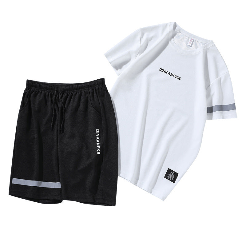 Conjunto deportivo para hombre (2 piezas): camiseta manga corta + short