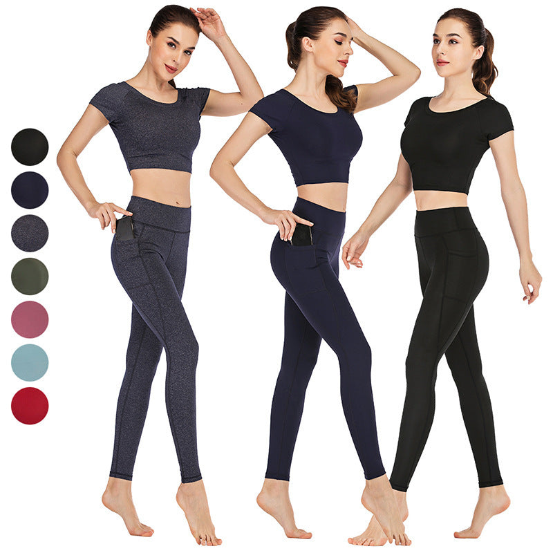Conjunto de yoga para mujer con bolsillos