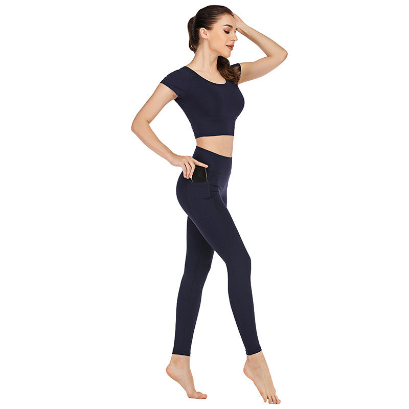 Conjunto de yoga para mujer con bolsillos