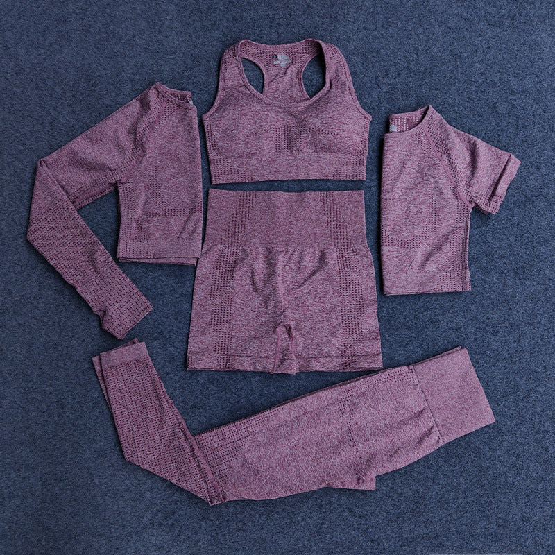 Conjunto de Yoga 5 Piezas Estilo Europeo y Americano
