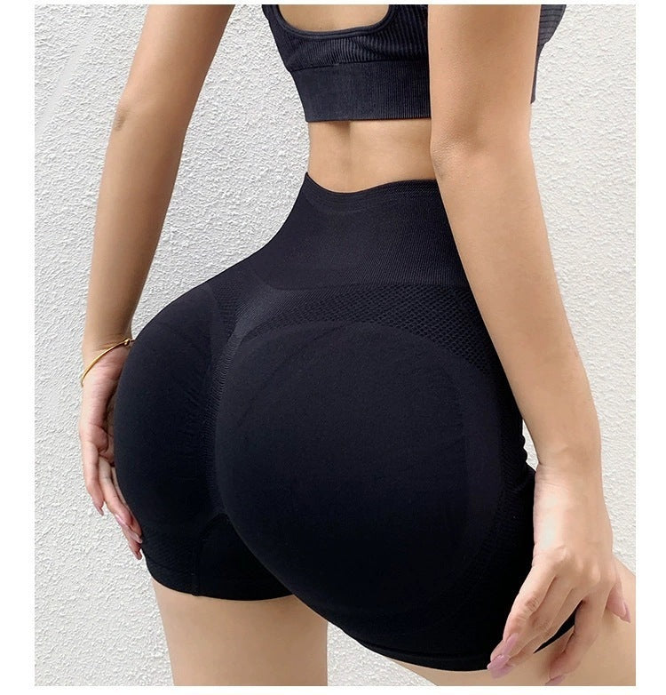 Shorts de yoga/fitness para mujer sin costuras (realce de glúteos)