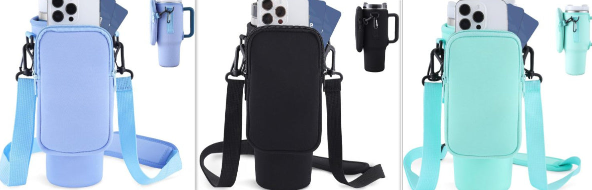 Funda portabotellas moderno 40 oz con correa ajustable