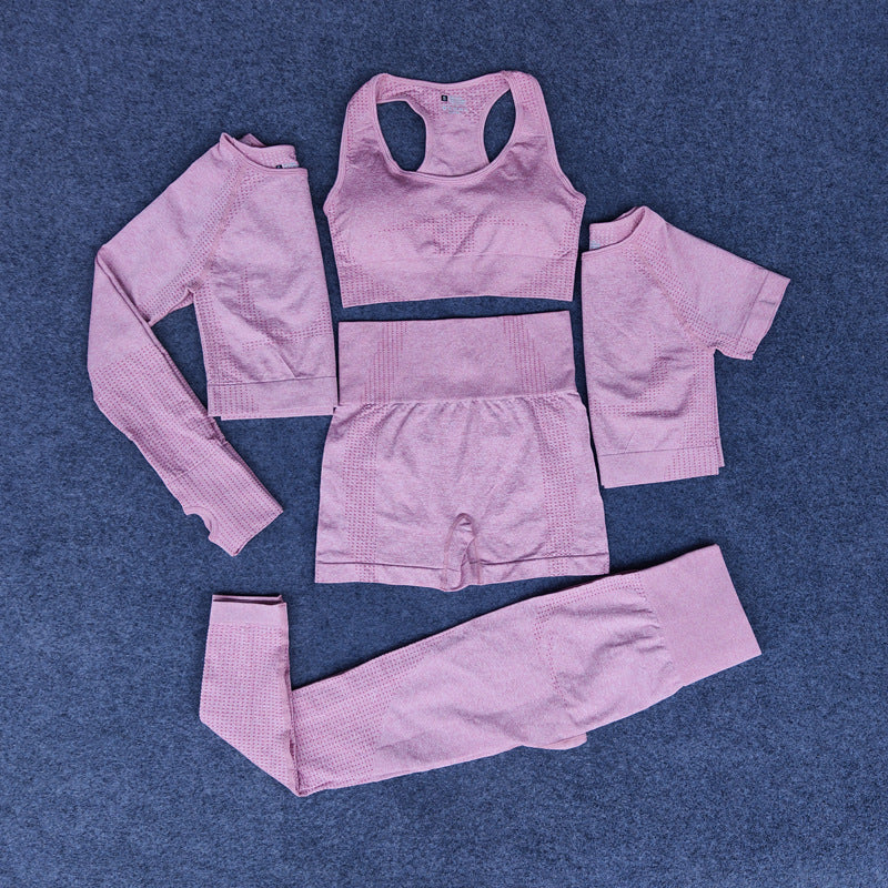 Conjunto de Yoga 5 Piezas Estilo Europeo y Americano