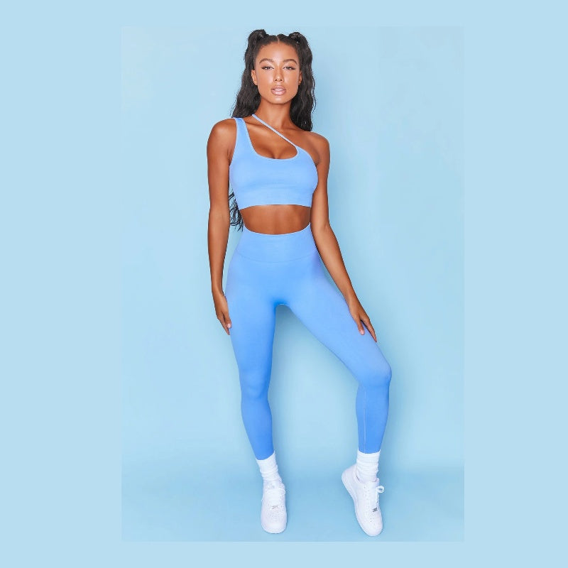 Conjunto de yoga/fitness para mujer sin mangas (tirantes, alta elasticidad)
