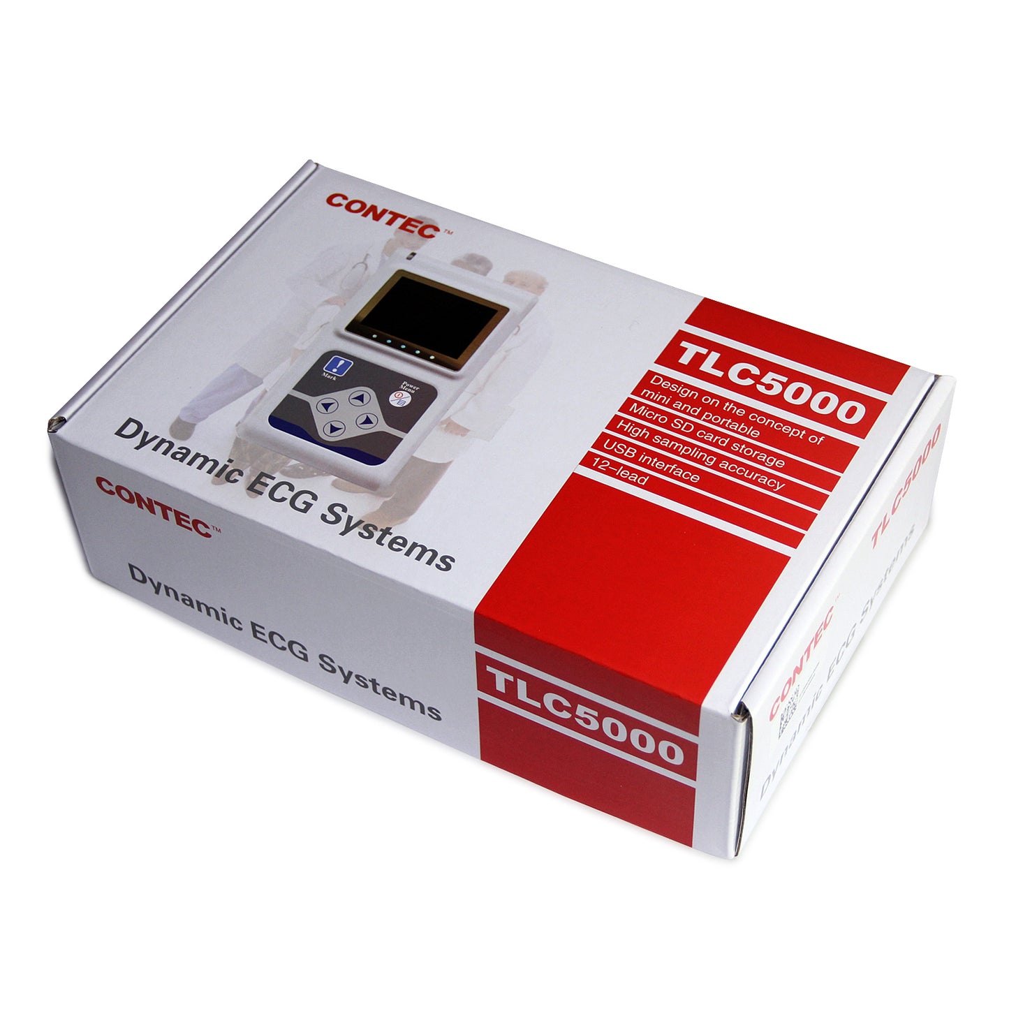 Holter ECG/EKG 12 canales (12 derivaciones) 24 h con software para PC Multilenguaje