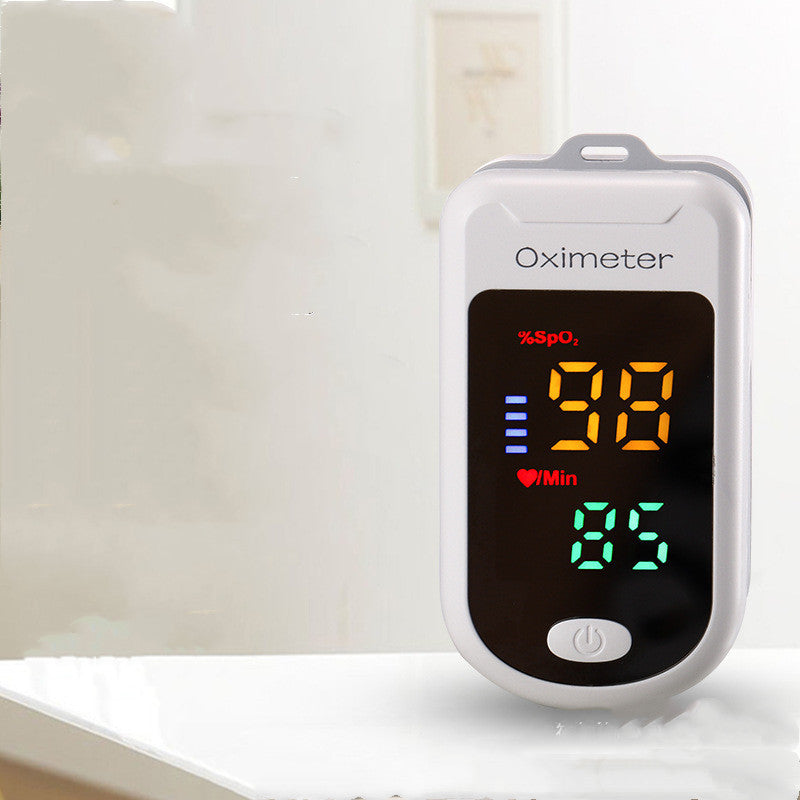 Oxímetro de pulso doméstico tipo pinza (SpO₂ + pulso)