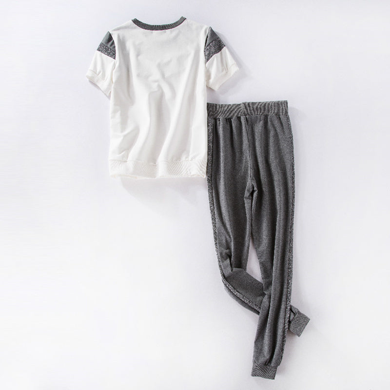 Conjunto deportivo de manga corta (2 piezas)