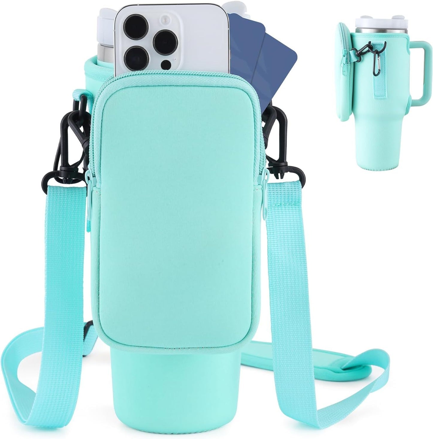 Funda portabotellas moderno 40 oz con correa ajustable