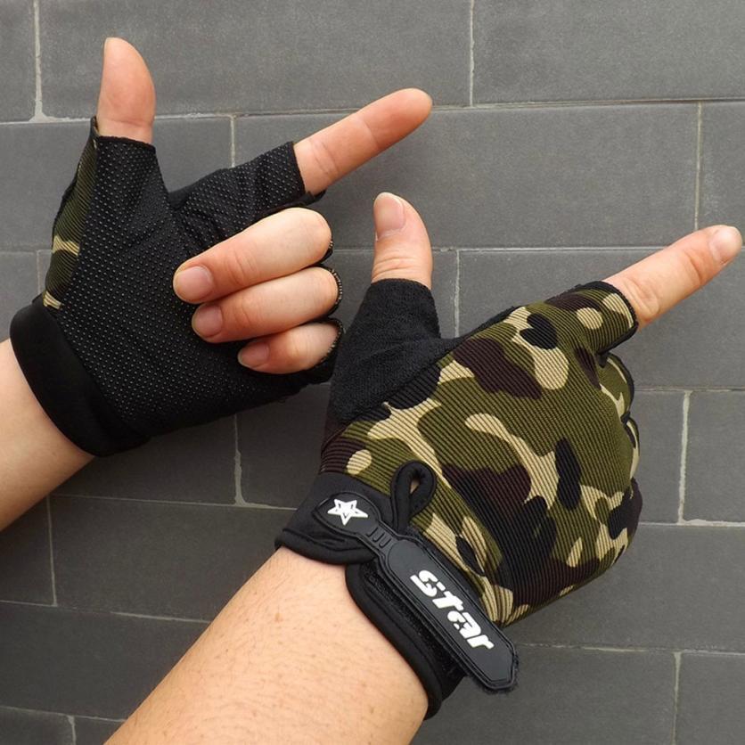 Guantes deportivos fitness antideslizantes (par)