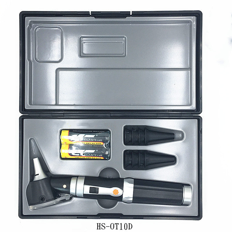 Otoscopio óptico con bombilla LED (portátil)