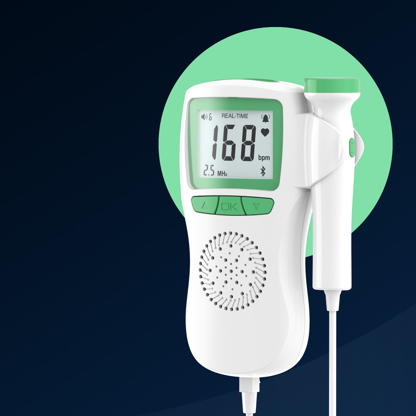 Doppler fetal para embarazadas (monitor de latidos en casa)