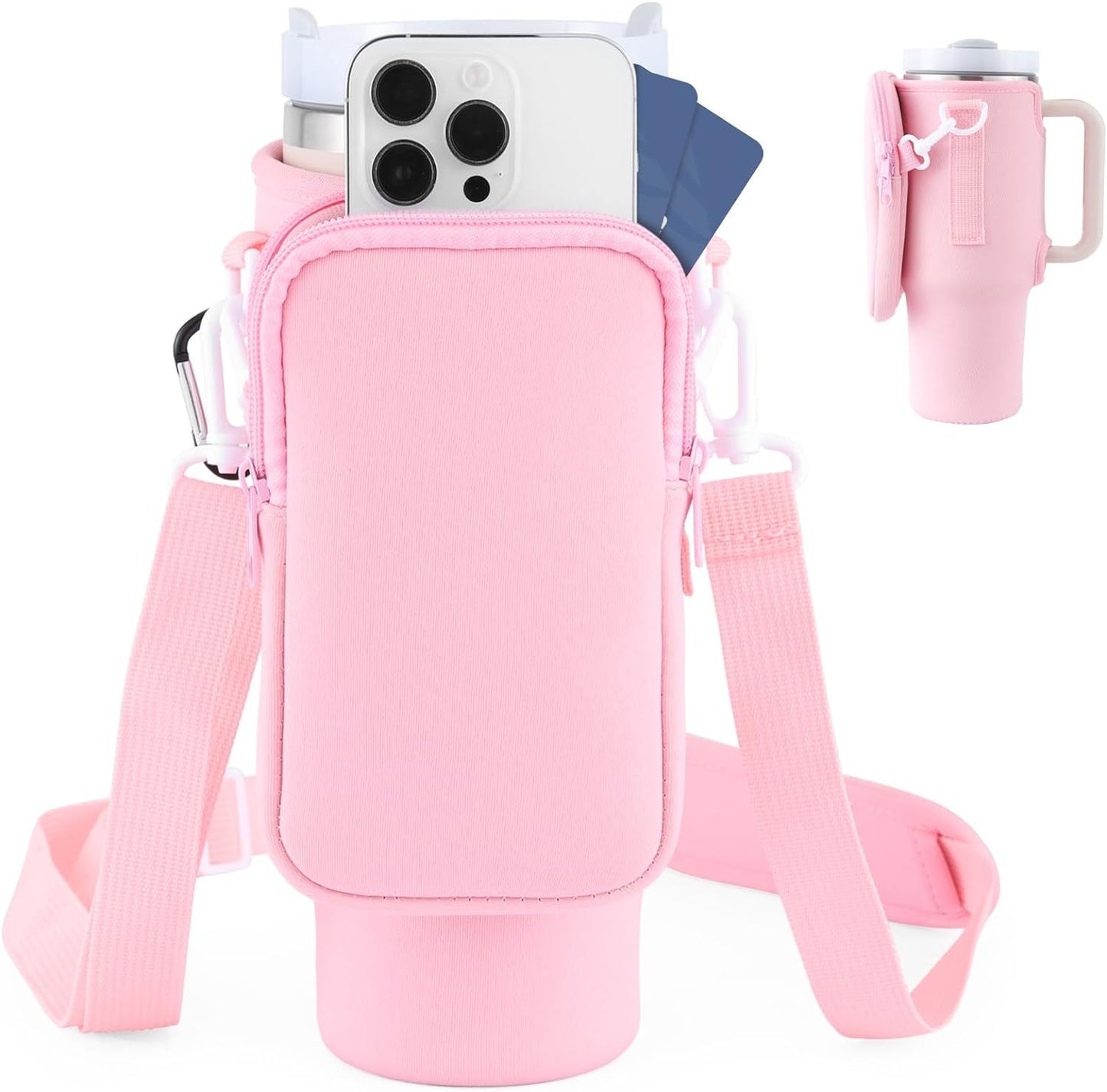 Funda portabotellas moderno 40 oz con correa ajustable