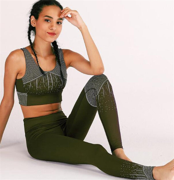 Conjunto de yoga antihumedad (secado rápido)