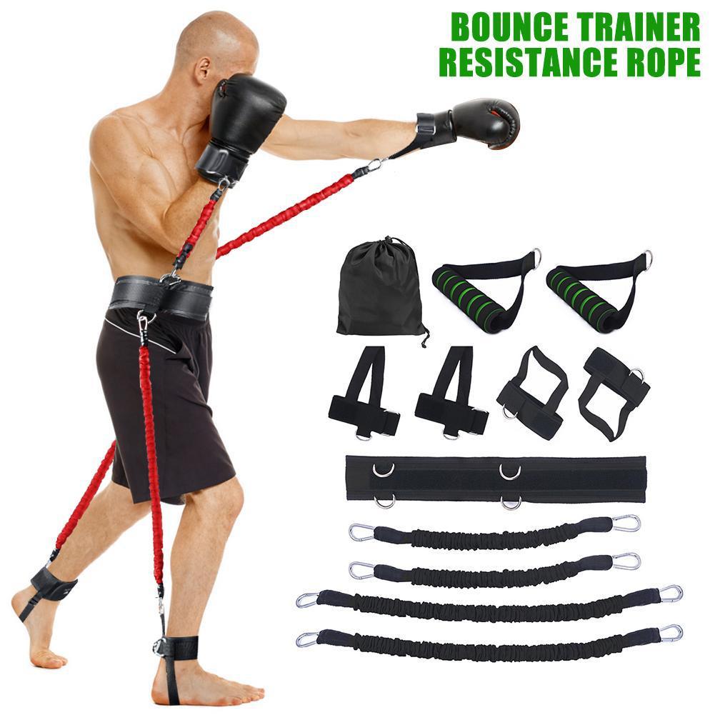 Dispositivo de entrenamiento de fuerza para boxeo (brazos y piernas) – resistencia elástica