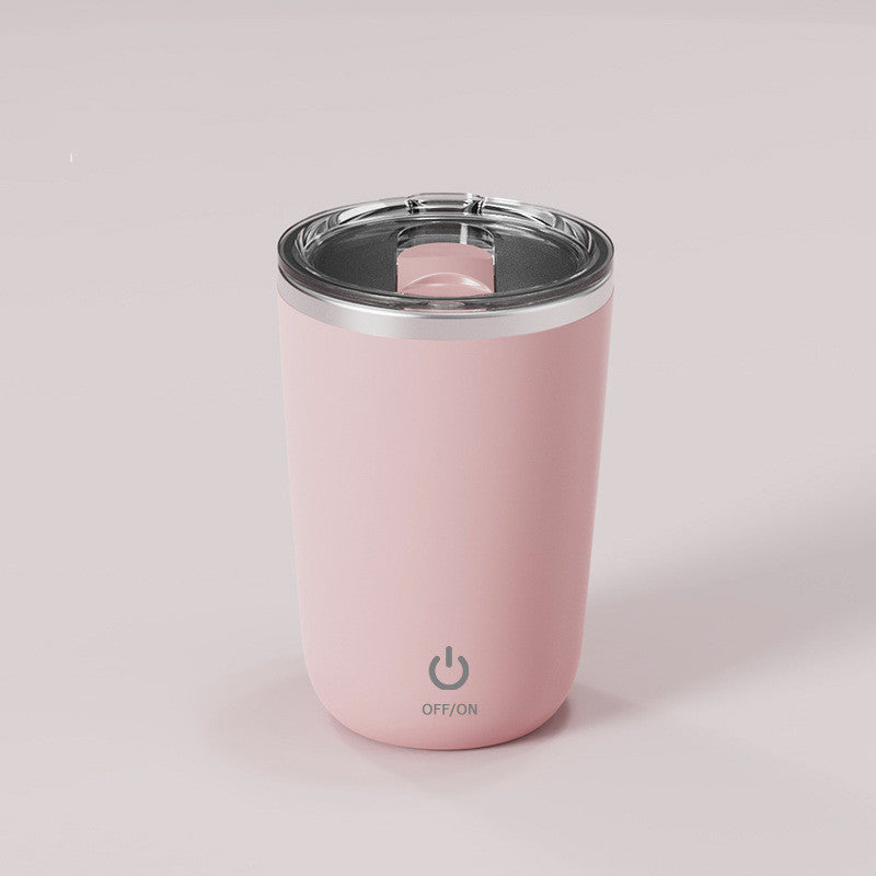 Taza automezcladora magnética 350 ml (acero inoxidable, eléctrica)
