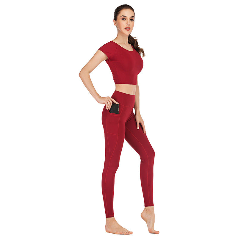 Conjunto de yoga para mujer con bolsillos