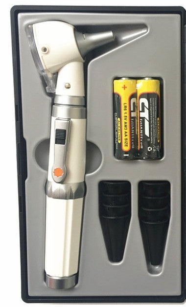 Otoscopio óptico con bombilla LED (portátil)