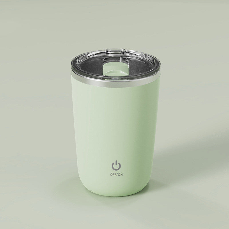 Taza automezcladora magnética 350 ml (acero inoxidable, eléctrica)