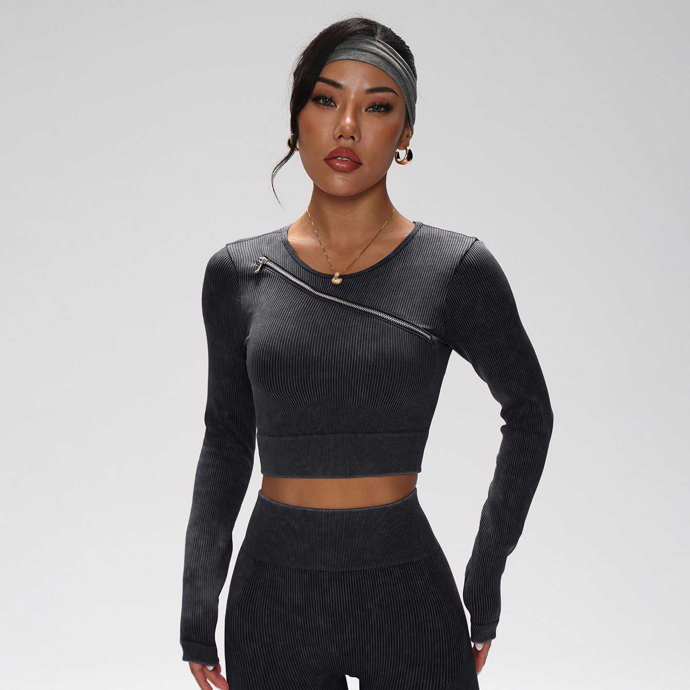 Conjunto de yoga de secado rápido: bra deportivo, chaleco, leggings