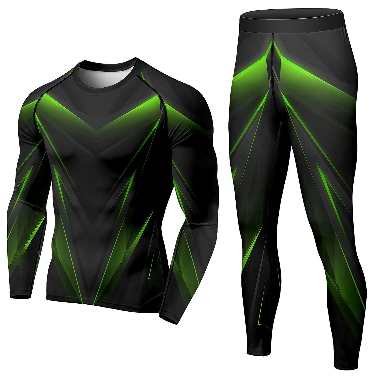Conjunto deportivo para hombre de compresión (invierno, 2 piezas)