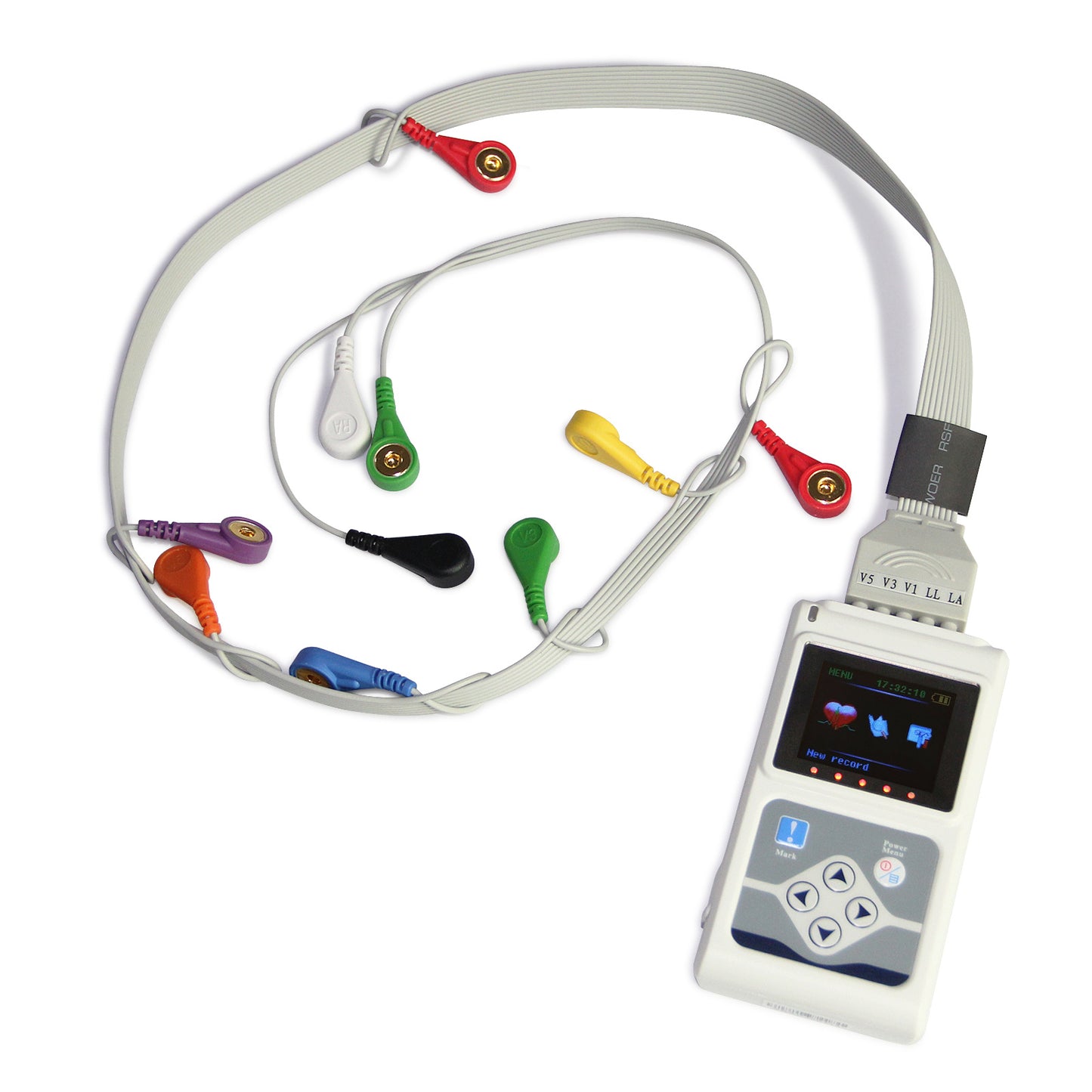 Holter ECG/EKG 12 canales (12 derivaciones) 24 h con software para PC Multilenguaje