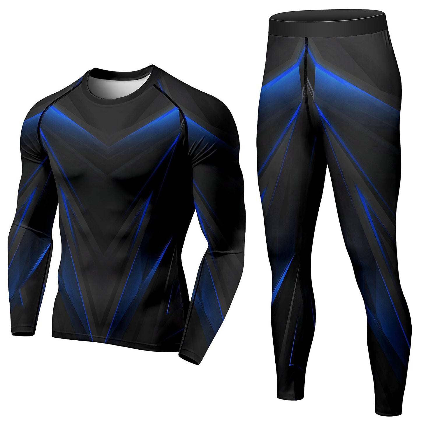 Conjunto deportivo para hombre de compresión (invierno, 2 piezas)