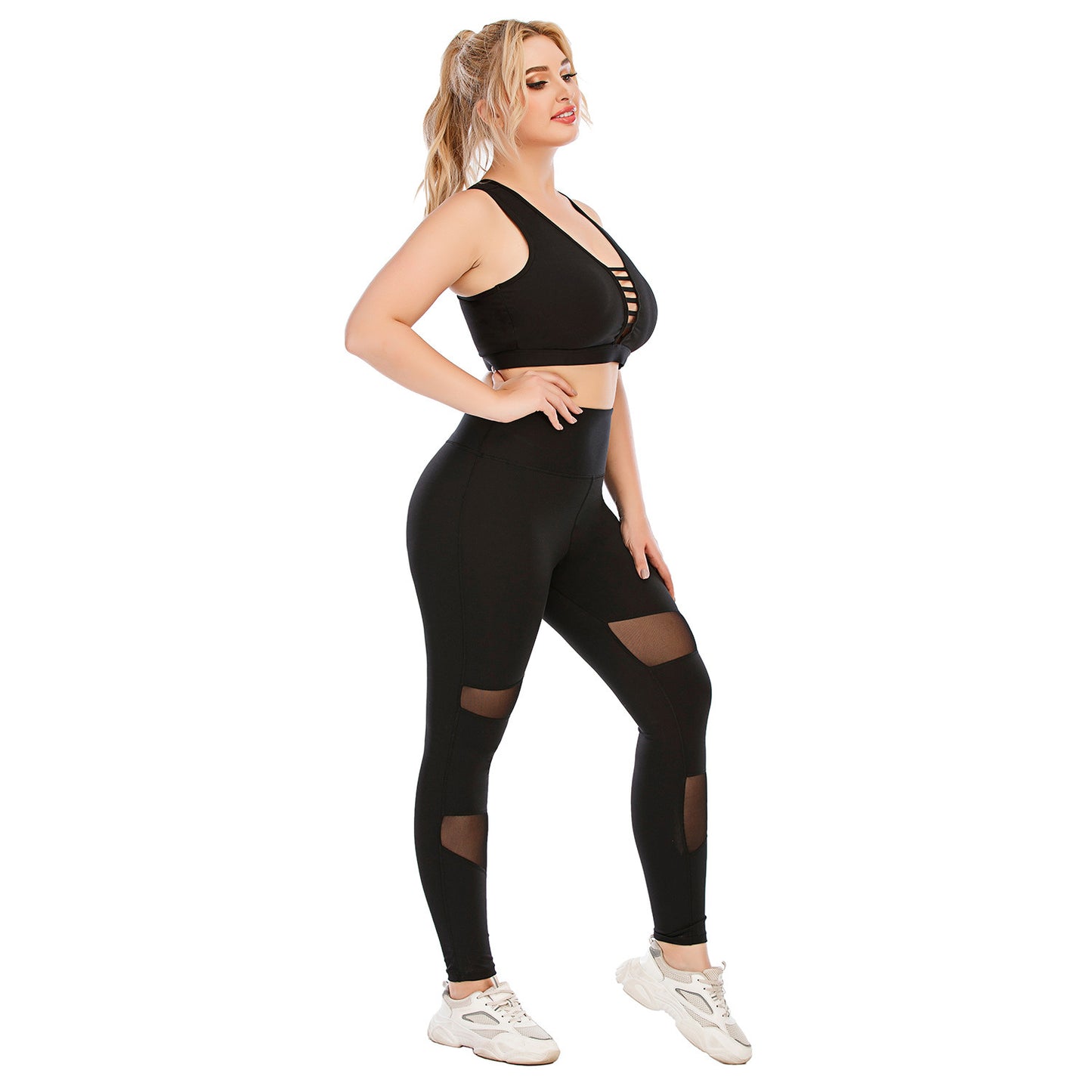 Conjunto deportivo outdoor para running y yoga (secado rápido)