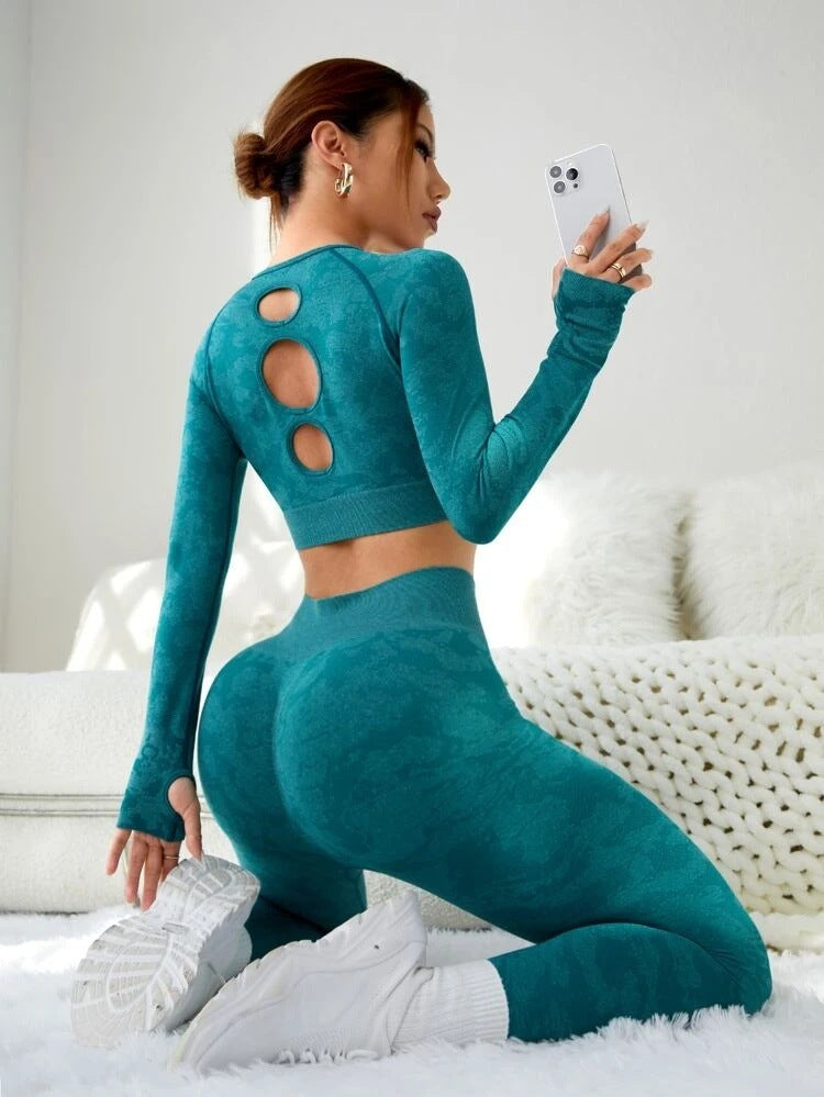 Conjunto de yoga para mujer (moda fitness)