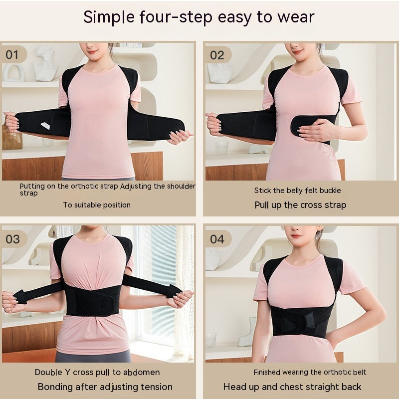 Corrector de postura unisex – Faja torácica levanta pecho anti-joroba