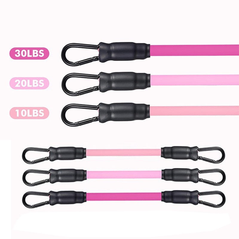 Correas de tobillo con bandas de resistencia — glúteos y piernas