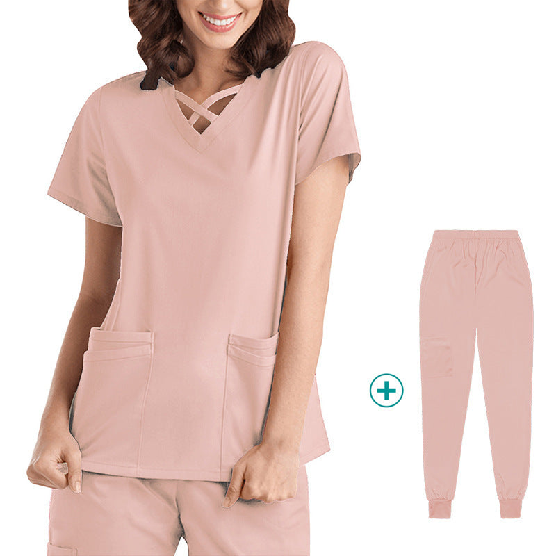 Ropa Médica Elástica Femenina de Secado Rápido para Odontología