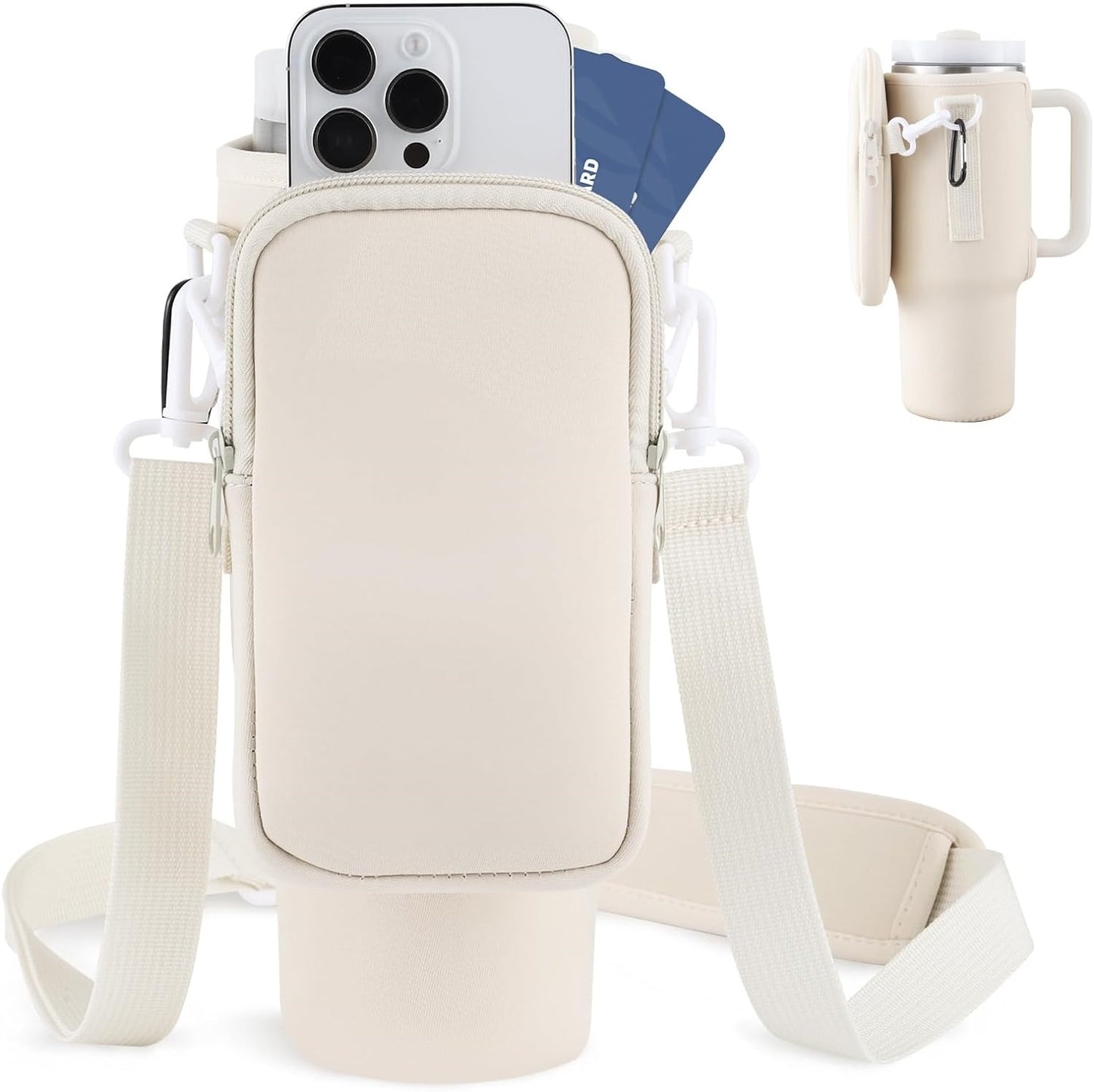 Funda portabotellas moderno 40 oz con correa ajustable