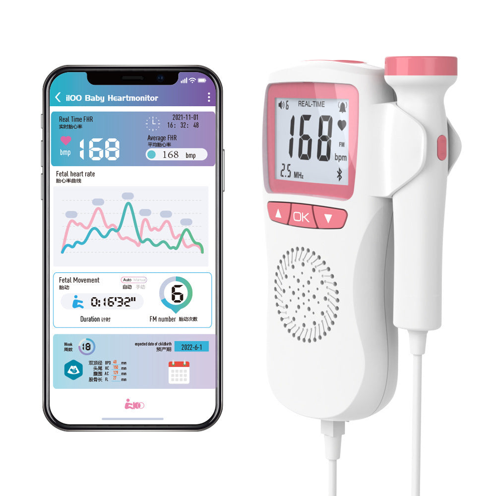 Doppler fetal para embarazadas (monitor de latidos en casa)