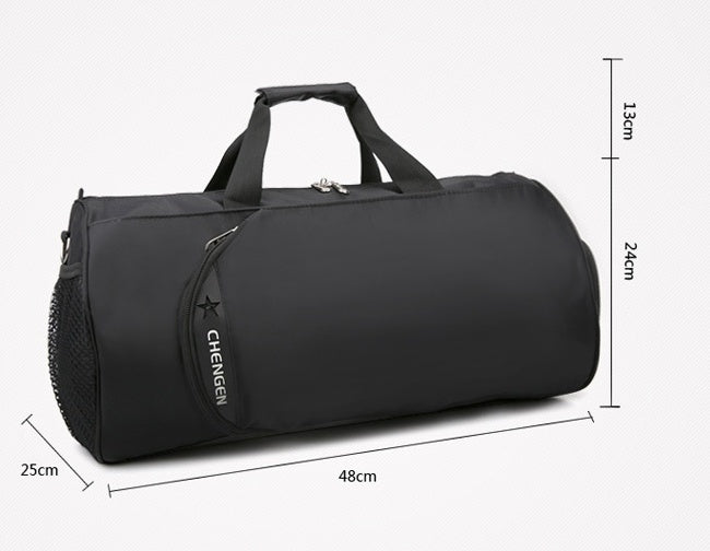 Bolso deportivo impermeable tipo duffel (hombre/unisex) — gym, fútbol y baloncesto