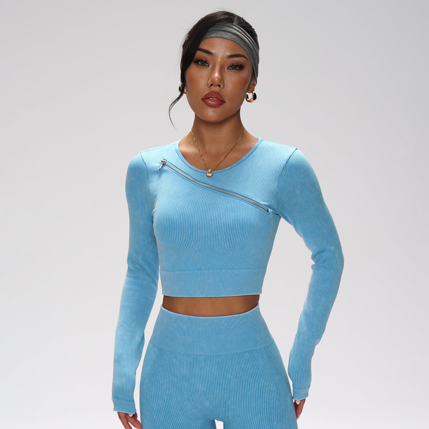 Conjunto de yoga de secado rápido: bra deportivo, chaleco, leggings