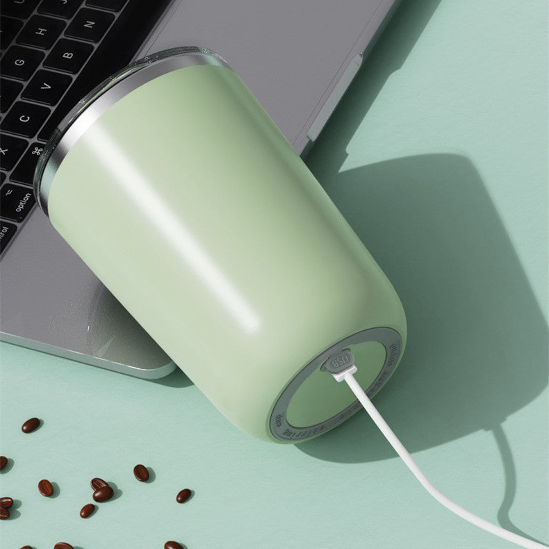 Taza automezcladora magnética 350 ml (acero inoxidable, eléctrica)
