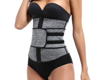 Faja deportiva de cintura (corset/sweat belt) — abdomen y lumbar