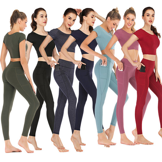 Conjunto de yoga para mujer con bolsillos