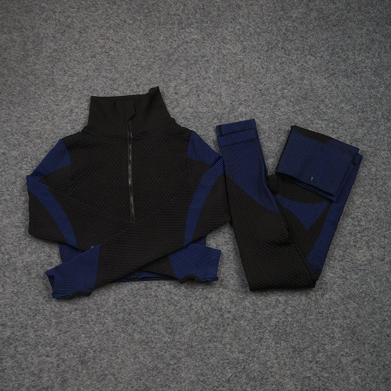 Conjunto deportivo de yoga 3 piezas (elástico)