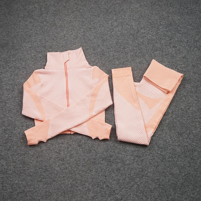 Conjunto deportivo de yoga 3 piezas (elástico)
